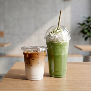 Viet Nam Factory 95mm Disposable <b>Plastic</b> <b>Cups</b> for Iced Coffee Tea & Cold Beverages - Product Image 1