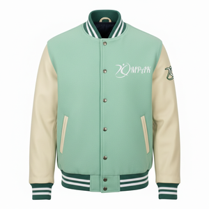 Chaqueta Varsity Unisex de Invierno con Capucha, Estilo Urbano Americano, Forro Acolchado, Letras de Chenilla, Diseño Original de Escuela Secundaria, Viral - Product Image 1
