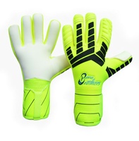 Guantes de Portero de Fútbol Profesionales, Blancos, Unisex, con Logotipo Personalizado OEM, Protección para los Dedos, Embalaje a Color, MOQ