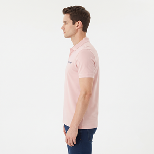 Men's Summer Casual Polo <b>Shirt</b> Solid Color Short Sleeve Stretch Fabric Button <b>Collar</b> <b>T</b> <b>Shirt</b> Comfortable Daily Wear - Product Image 5