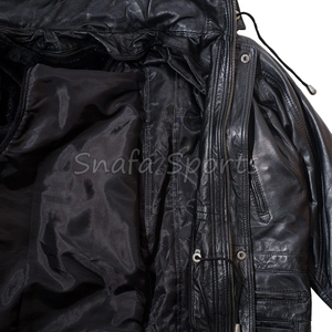 Winter Outdoor Warm Thick Fox Fur <b>Long</b> Shearling <b>Leather</b> <b>Jacket</b> For Men With Custom Made Design Logo In Wholesale - Product Image 5