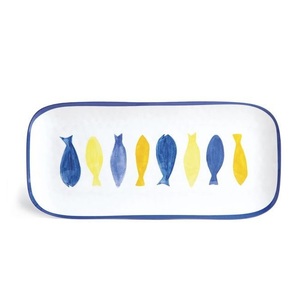 Plateau de service en métal émaillé de haute qualité, tendance et très demandé, avec poignées, pour la décoration de la maison, accessoire de service. - Product Image 5