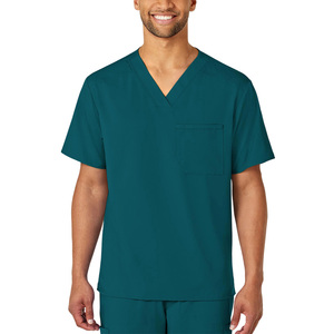 Haut de blouse médicale personnalisé pour hommes – Confortable, respirant, idéal pour les équipes de soins de santé - Product Image 1
