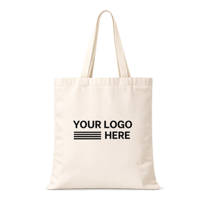 Bolsa de Mano de Lona de Algodón 100% con Diseño de Letras Impresas, Tamaño Personalizable, Asa de Lona de Algodón |   Compras Ecológicas - Product Image 1