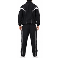 Pakaian Olahraga Pria Bahan Nilon Ukuran Besar Musim Panas, Setelan Anti Angin Cepat Kering, Jaket dan Celana Olahraga Premium, Produsen Activewear OEM ODM
