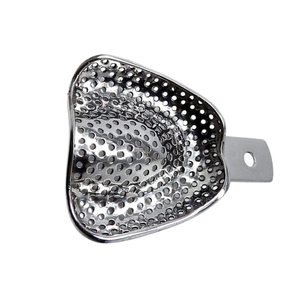 Bandeja de Impresión Dental de Acero Inoxidable, Perforada/No Perforada, Superior/Inferior, Reutilizable, Instrumento Dental, Certificación ISO13485 - Product Image 5