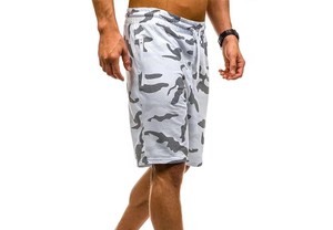 Pantalones Cortos de Lona para Hombre, Estilo Casual, para Entrenamiento y Running, con Logotipo Personalizado al por Mayor, Cintura Media, Algodón/Poliéster, Ropa de Playa OEM - Product Image 3