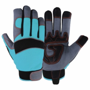 Gants de sécurité industriels robustes en cuir synthétique renforcé, résistants à l'abrasion, gants de travail mécaniques Amara - Product Image 6