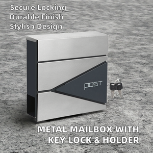 Venta al por mayor personalizable Art Deco montado en la pared de acero inoxidable galvanizado buzón mate con recubrimiento en Polvo inteligente apartamento artículos para el hogar - Product Image 2