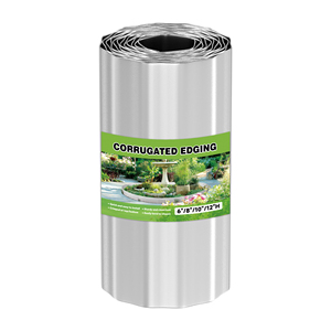 Borde de Jardín de Acero Corrugado Laminado en Frío Plateado de 12'*10' para Césped, Jardín de Flores, Valla y Pavimento - Product Image 2