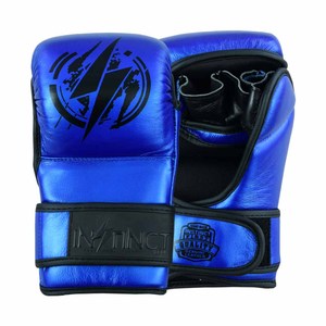 ถุงมือชกมวย MMA คุณภาพพรีเมียมแบบใหม่ สำหรับฝึกซ้อมและแข่งขัน  หนังแท้  แบบครึ่งนิ้ว  ฝ่ามือเปิด - Product Image 1