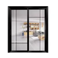 नई डिजाइन तस्वीर सस्ते एल्यूमीनियम डबल ग्लास फिसलने खिड़की और दरवाजा कीमत
