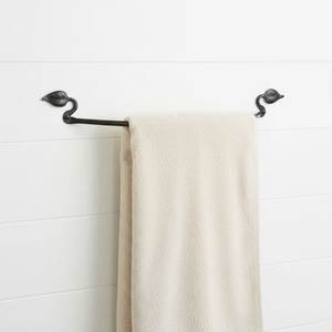 Toallero individual de hierro fundido negro rústico vintage, montado en la pared con gancho, para el hogar, hoteles, accesorio de baño - Product Image 4