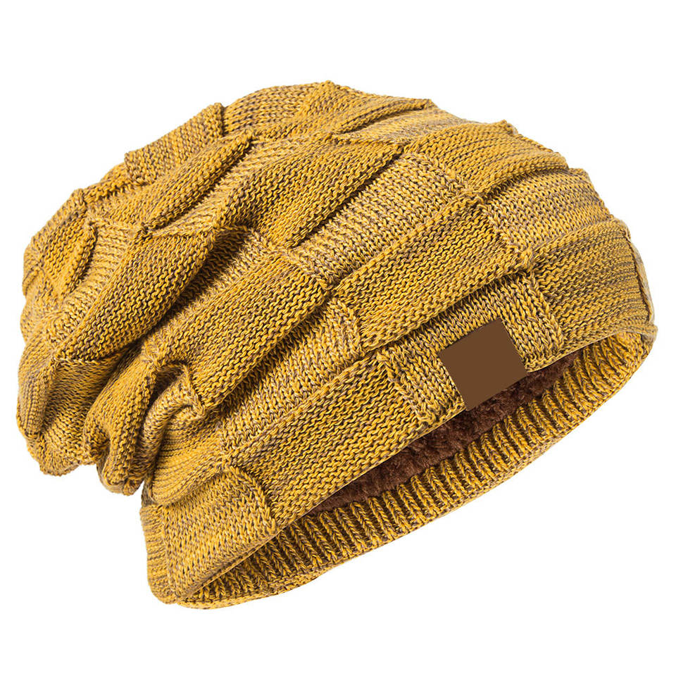 Customized Logo Knit Beanie Hats With Textured Stitch Detail Beanie ...