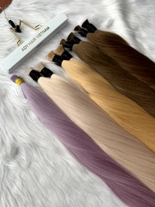 Extensiones de Cabello Humano Virgen Remy Ruso, Sin Procesar, Rubio Natural, Ondulado Profundo, Rizo Italiano para Peinado - Product Image 3