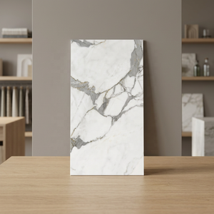 Baldosas de Porcelana Marvel Gold de 800x1600 mm con Aspecto de Mármol Pulido para Interiores, Acabado Brillante, Resistentes al Ácido y Antideslizantes - Product Image 2