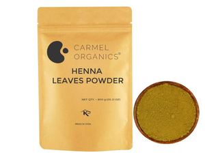 CARMEL ORGANICS Poudre de Henné Herbal 800 Grammes (Mélange de Henné, Amla, Bhringraj, Bacopa, Fenugrec, Neem) - Product Image 2