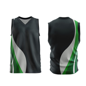 Camiseta de Baloncesto Transpirable de Poliéster al por Mayor con Logotipo Personalizado, Uniforme de Equipo de Talla Grande, Técnicas de Impresión - Product Image 3