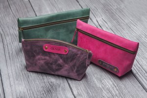 Custom Logo Genuine Leather Toiletry Bag <b>Mens</b> Dopp Kit Travel Wash Bag Shaving Kit <b>Pouch</b> Bulk Price Supplier TYG-0242 - Product Image 4