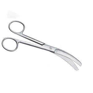 Ciseaux chirurgicaux en acier inoxydable Iris, lame courbée recouverte, bord tranchant, haute qualité, usage médical hospitalier - Product Image 3