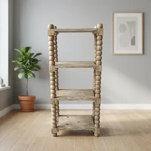 <b>Modern</b> Wooden Three-Tier <b>Shelf</b> Scandinavian Style Open Storage for Living Room Home Furniture - Product Image 6