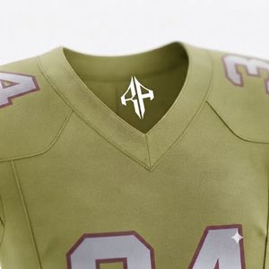 Uniforme de Fútbol Americano para Hombre de Alta Calidad, para Todas las Temporadas, Cuello en V, Impresión por Sublimación, Material 100% Poliéster, RIVIAN ATLANTIC - Product Image 6