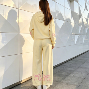 <b>Women</b>’s Casual Tracksuit Outfit with Soft Fabric Long Sleeve Top and Relaxed Fit <b>Trousers</b> - Product Image 4