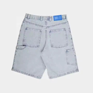 Pantalones Cortos Bermuda Negros para Hombre con Bolsillos, Cintura Media, Estilo Casual, Tejido de Tela, Cierre de Botón, Diseño de Color Sólido - Product Image 2