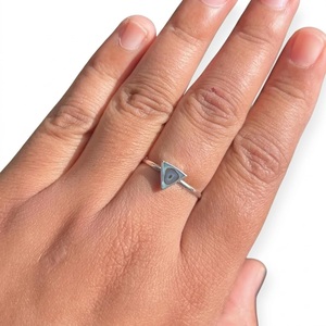 <b>Abalone</b> <b>Shell</b> 925 Sterling Silver Triangle Gemstone Ring Handmade Elegant Natural <b>Shell</b> Jewelry Anniversary Gift - Product Image 6