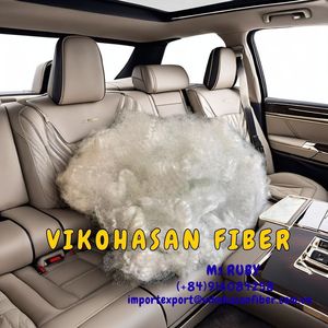 Vikohasan 15D HD Blanc 100% Fibre de Polyester Courte Douce Creuse Non-Siliconée pour Rembourrage Intérieurs de Voiture Filé à la Machine Recyclé - Product Image 4