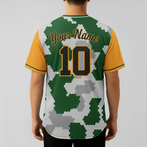 Maillots de baseball respirants personnalisés, maillot de softball, nom et numéro personnalisés, uniforme de sport d'équipe, t-shirt à manches courtes taille adulte - Product Image 2