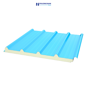 Panel Sándwich para Techo PIR, Ecológico, Resistente al Fuego, Aislamiento Térmico, para Estructuras Industriales de Acero - Product Image 1