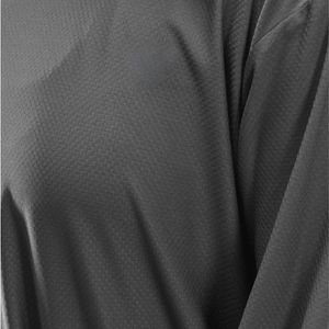 Active <b>Top</b> Long Sleeve <b>Women's</b> T-Shirt Dark Grey Color Breathable Quick Dry Lightweight Sports Gym Fitness Running Workout - Product Image 6