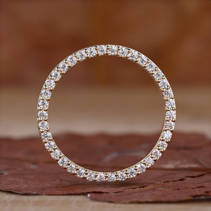 Full Eternity Diamond Wedding Band Thin Gold <b>Stacking</b> <b>Ring</b> Dainty Lab Grown Diamond Eternity <b>Ring</b> Women - Product Image 4