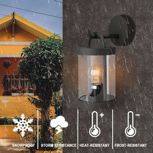 Outdoor Wall Lamp with E26 Bulb 32335 Wall <b>Sconce</b> <b>Lighting</b> Hangs on Wall and Includes Wall Mount but Bulb Is Not Included - Product Image 4