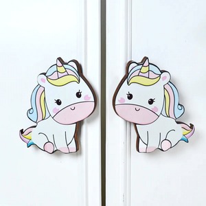 Tiradores decorativos de madera de acacia para cajones infantiles, tiradores de unicornio para armarios de bebé, tiradores para puertas de habitaciones infantiles, tiradores para muebles infantiles - Product Image 2