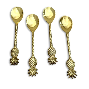 Ensemble de couverts en cuivre plaqué or, design luxueux, cuillères à thé et à dessert miroir, haute qualité, cadeaux, livraison rapide, prix bas - Product Image 3