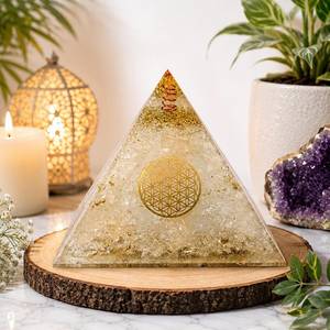 Prix d'usine, grande taille, pyramide d'orgone en quartz clair de 5 pouces, cristal naturel, énergie de guérison, protection, Feng Shui, décoration intérieure - Product Image 5