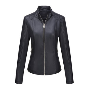 Premium Women's Genuine Leather Jacket Top Selling Winter Genuine Leather Jacket Custom Made Letterman Style For Women - Product Image 5