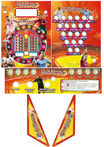 เครื่องเล่นพินบอลควางยี่ 7 ลูก แบบกลไก ทำจากไม้/เครื่องเกมอาร์เคด 7 ลูก - Product Image 5