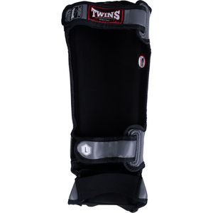 Twins Muay Thai Gray Boxing <b>Gloves</b> And Shin Guards Real Leather Hook Loop Closure Adjustable Wrist Strap Martial Arts Gear - Product Image 3