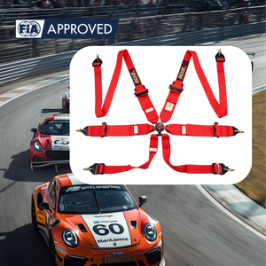 OEM ODM FIA 8853 2016 Motorsport Seat Belt 6 Point Racing Harness SPORT with Pull Up Lap Belt Custom Colors ISO 9001 Factory - Product Image 6