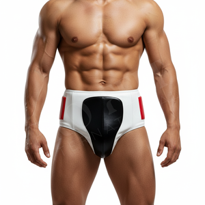 Professional MMA Boxing Groin Guard Protector Cup for Men Customizes Adjustable Shock Absorbing Athletic Martial Arts Groin Pads - Product Image 4
