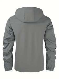 Chaqueta de invierno para hombre de alta calidad, a prueba de viento, con cuello alto, transpirable, tipo puffer, hecha 100% de poliéster/algodón. - Product Image 3