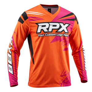 Maillot de motocross personnalisé de haute qualité, nouveau design, vêtements de course automobile, nouvelle arrivée, vêtements de sport respirants imprimés, maillot de motocross - Product Image 4