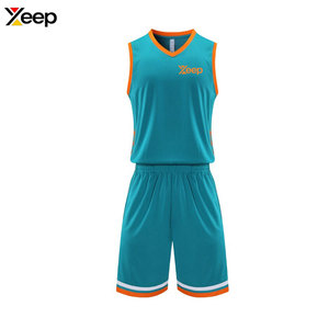Uniforme de Baloncesto Transpirable 100% Poliéster - Colores y Tallas Personalizables, Servicio OEM de Alta Calidad, Impresión por Transferencia de Calor para Adultos - Product Image 1