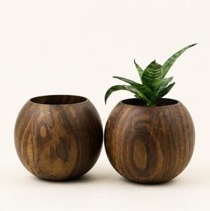 Maceta de Madera Artesanal Ecológica de Moda para Suculentas, para Hogar y Oficina Modernos, Tamaños Personalizados Disponibles - Product Image 5