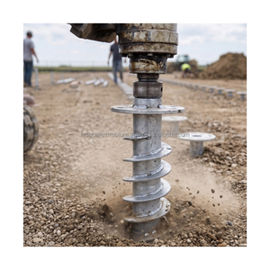 Tornillos de Cimentación Galvanizados en Caliente de Longitud Personalizada para Construcción y Cimentaciones de Paneles Solares - Product Image 1