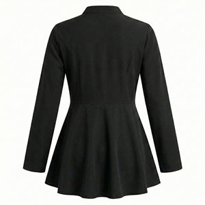 Chaqueta Médica Elegante para Mujer, Corte Entallado, Cierre Frontal con Cremallera, Uniforme Médico, Logotipo Personalizado, Venta al Por Mayor, Chaquetas de Enfermería para Hospital - Product Image 3