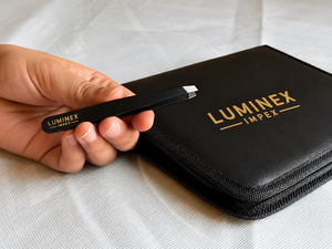 Navaja de Afeitar Recta Vintage Luminex Impex con Mango de Concha de Abulón y Acero al Carbono, Lista para Usar en Barberías y Salones - Product Image 4